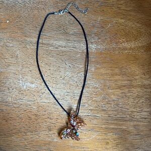 Genuine glass necklace
